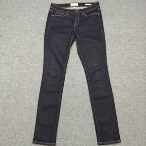 Frame Le Skinny De Jeanne Jeans Womens 29 Blue Dark Wash Slim Stretch Denim
